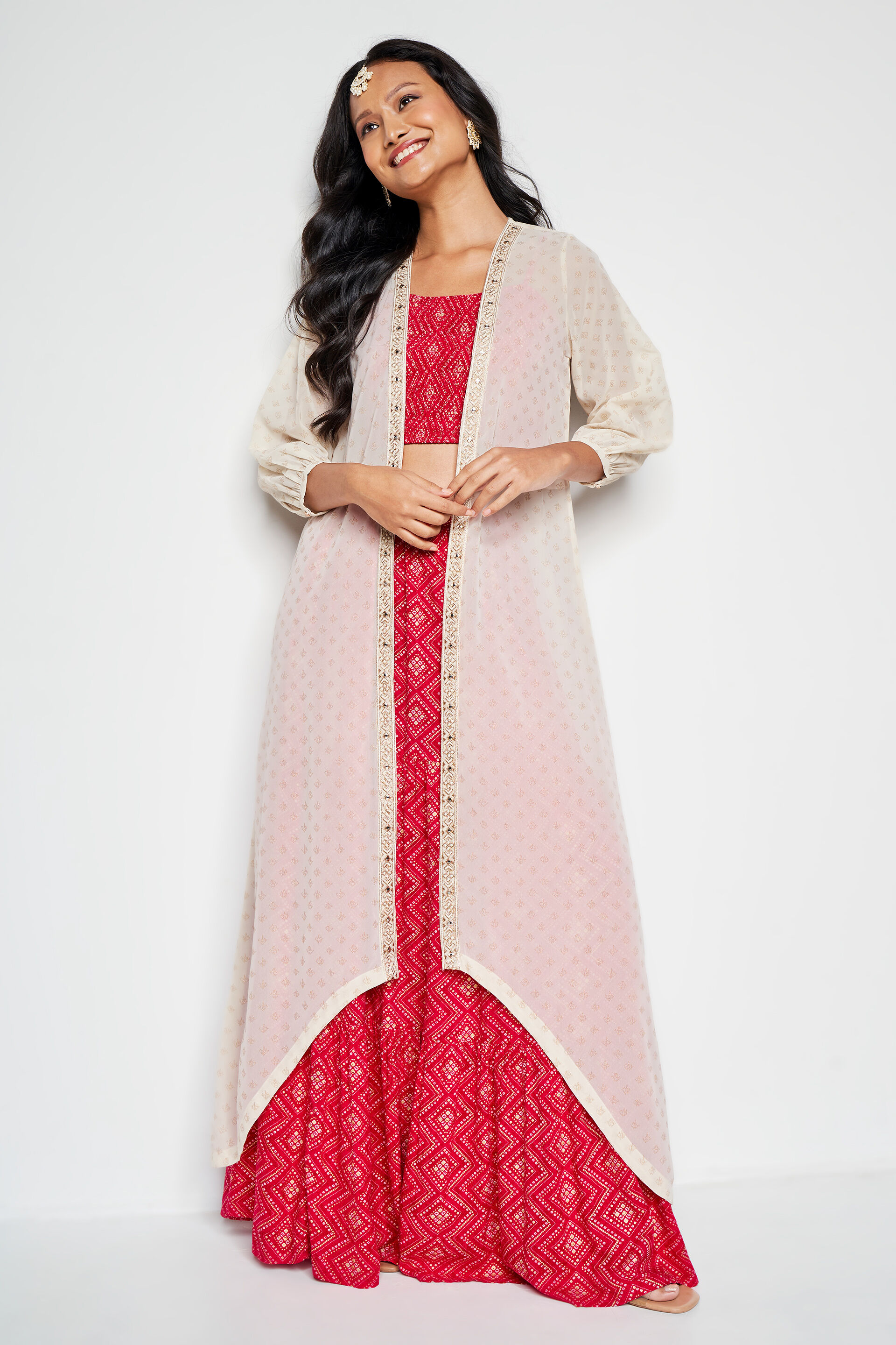 Chandni Cape, Off White, image 3